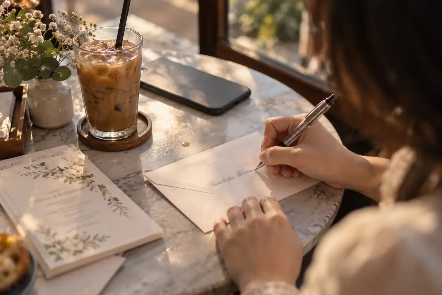 Ghi tên lên phong bì mừng cưới trước khi đi ăn cưới